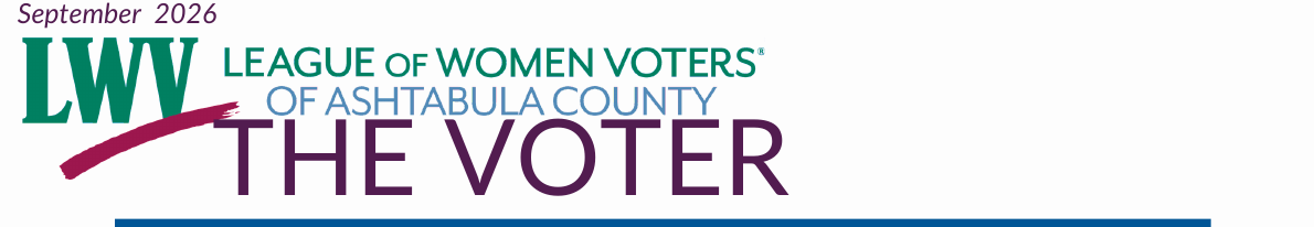 The Voter newsletter masthead, September 2026
